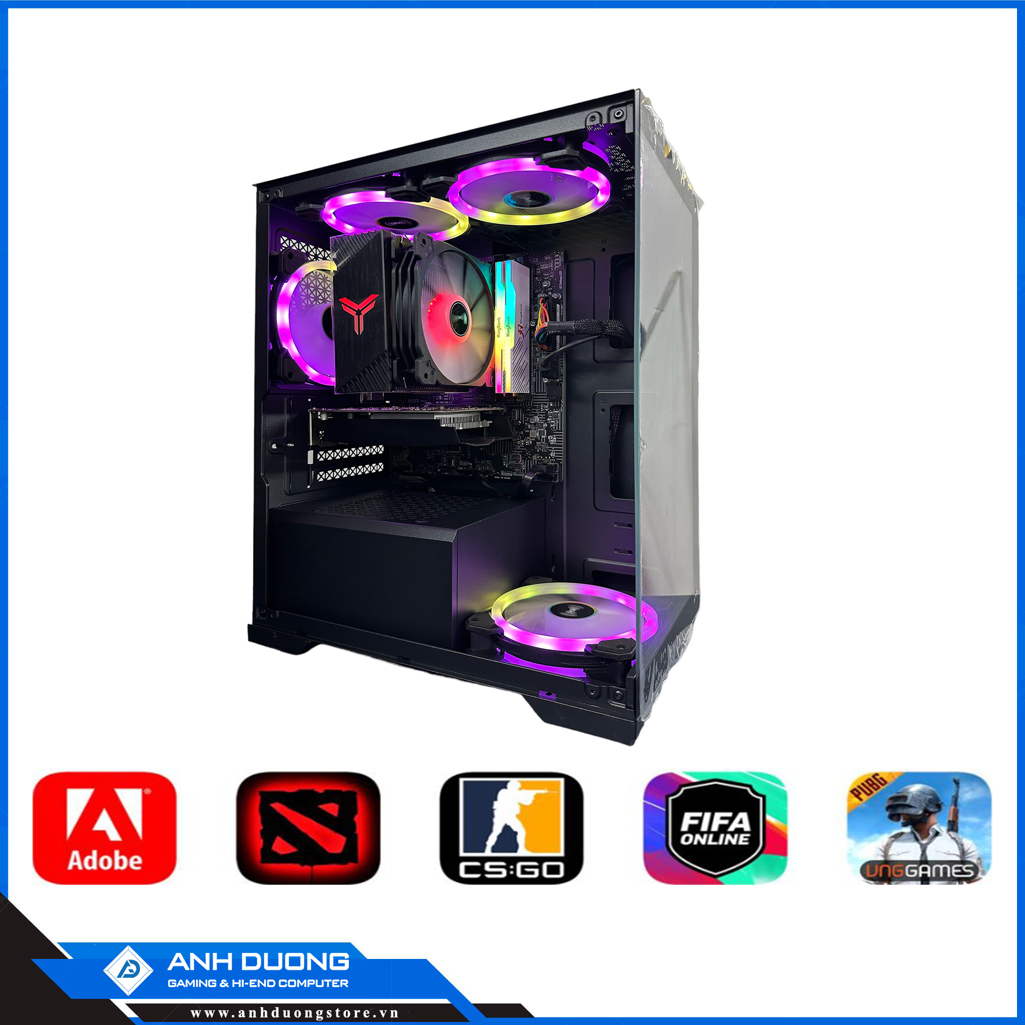 ADPC Gaming 02_ I5 9400F Chơi Game, Làm Việc (LOL,FA,CF,AOE, CAD, PTS...)